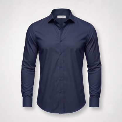 Chemise Taillen bleu marine présentée à plat