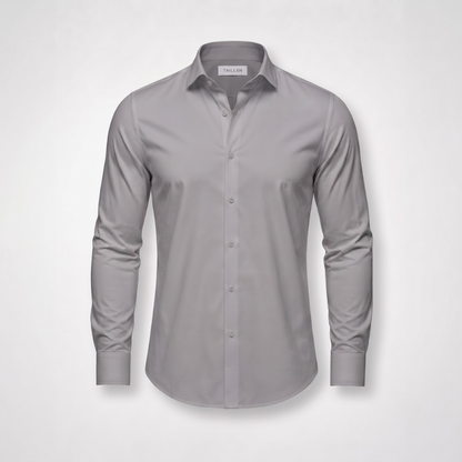 Chemise Taillen grise présentée à plat
